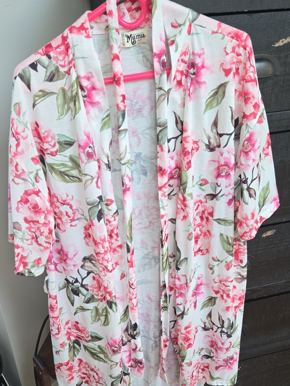 Show Me Your Mumu Pink & Green Floral Kimono